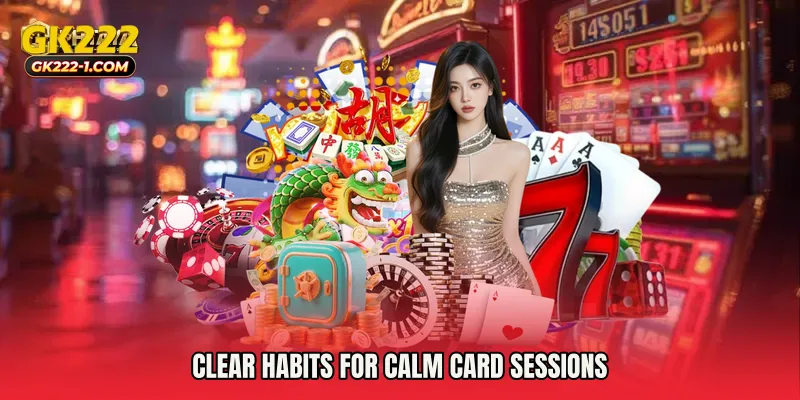 Clear habits for calm card sessions