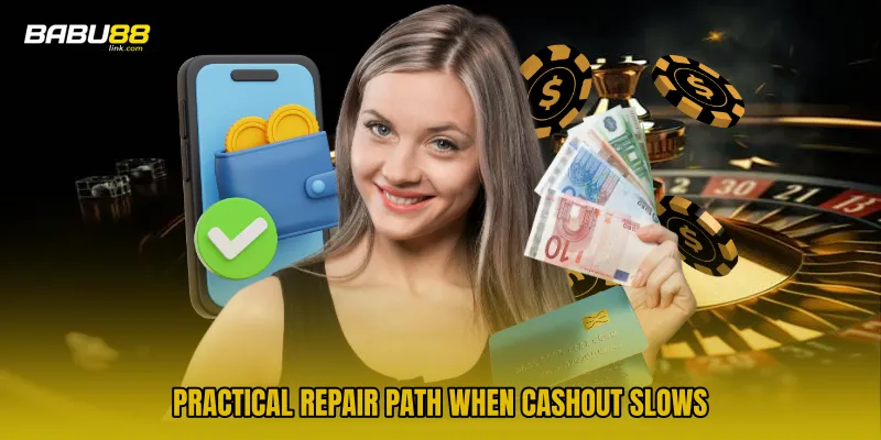 Practical repair path when cashout slows