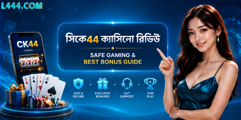 সিকে৪৪ ক্যাসিনো রিভিউ– Safe Gaming & Best Bonus Guide